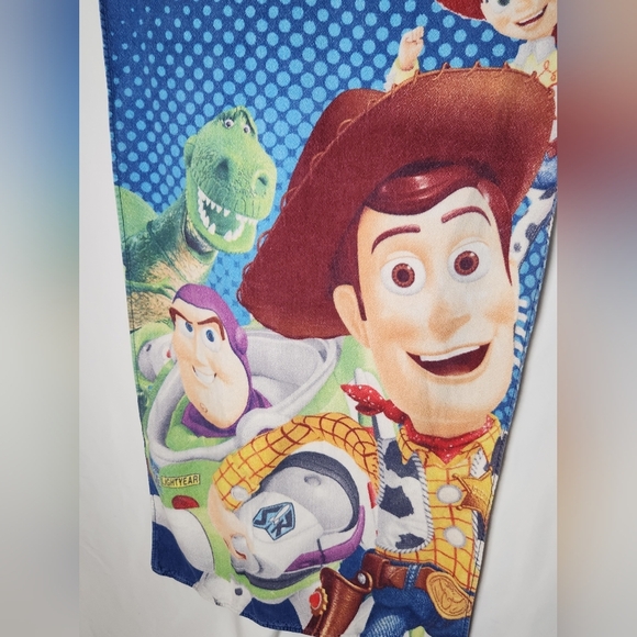 Walt Disney PIXAR TOY STORY 3 BEACH TOWEL 30”X56” Preloved Buzz Woody Jessie Rex - Picture 2 of 4